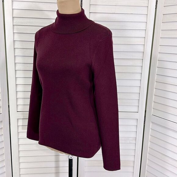 Chico's Sweater Size 1 (8) Mock Neck Long Sleeve NWOT - Picture 5 of 12